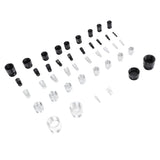 44PCS Nut and Bolt Thread Checker Aluminum High Accuracy Bolt Nut Identifier Gauge with Storage Box V1294-YM0710-3114230154011