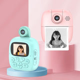 Blue Cartoon Kids Digital Camera With Rotating Lens - 32G Hd Print PRL-6090892060DBT