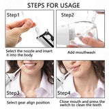 Pink 300ML Cordless Water Flosser with 5 Nozzles - Rechargeable Portable Oral Irrigator V888-ELOSUNG16044