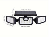 74 LED Solar Motion Sensor Light, 3 Brightness Modes Outdoor Wall Light, Suitable for Front Door, V1102-TYNZM001