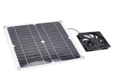 Solar Panel Fan Lightweight Portable Solar Powered Fan Kit for Cars RVs Travel Home 12W V1294-YM0715-3114220049211