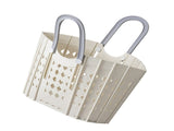 Laundry Basket Multifunction Plastic Foldable Clothes Hamper with Handles for Home Bathroom White V1294-YM0706-3117230214511