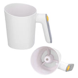 Flour Sieve 2 Using Modes Handheld Electric Cup Shape White Powder Sieve for Home Baking Flour Icing V1294-YM0523-3118210316611