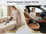 (White)Cordless Handheld Vacuum Cleaner - 2 in 1 Blow and Suction - Cyclone Dust Cup, Car and Home V888-ELOSUNG54992-2