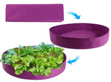 Felt Grow Bag 100 Gallon Breathable Planting Bag for Garden 127x30cm 1mm Thickness Purple V1294-YM0901-XC771A41