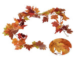 Decorative Artificial Maple Garland Fall Leaf Garland Decoration Thanksgiving Halloween Fake Maple V1294-YM0523-3115210217312