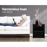 Artiss 2X Bedside Table 1 Drawer with Shelf - FARA Black FURNI-C-BS-TOGO-BKX2