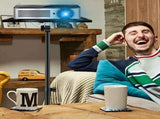 Adjustable Projector Stand with 360&deg Phone Holder, 57125cm Folding Tripod Floor Stand for Laptop, V1181-HI009