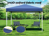Instahut Gazebo 2x2m Outdoor Patio Garden Marquee Shade Blue GAZEBO-T-2X2-F-EC-BU