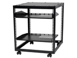 15U Open Frame Server 23-40 in Adjustable Depth, Free Standing or Wall Mount Network Server V952-KFSJJH15U2340IWPXV0