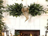 24" Floral Swag, Greenery Swag, Artificial Flower Swag, Spring Floral Swag with Green Leaves V1369-AZ3-W-20327