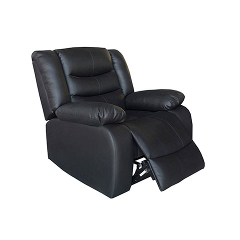 Fantasy Recliner Pu Leather 1R Black V43-REC-FAN1RBL