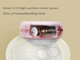 Blue Hands-Free Wearable Electric Breast Pump - Portable, Quiet & Rechargeable with LED Display V888-ELOSUNG36107