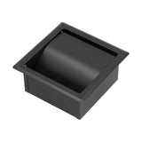 Embedded Toilet Paper Holder 304 Stainless Steel Roll Paper Rack for Home Bathroom Hotels Black V1294-YM0901-3112210078611