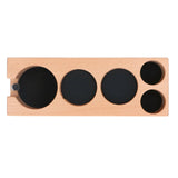 Wood Coffee Filter Tamper Holder Multifunction Wooden Coffee Tamper Mat for 2.3in Coffee Machine V1294-YM0523-3113220079511
