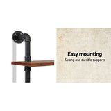 Artiss Floating DIY Pipe Shelf 5 Tiers - ISSA PIPE-92-5LVL-WALL