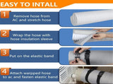 2Pack Portable AC Hose Insulation Sleeve, Portable Air Conditioners Insulated Hose Cover Wrap, Fit V1107-721-75749-BLK-2PACK