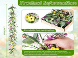 6.5 Ft Spring Summer Flower Vine Garlands Artificial Wildflower Wisteria Lavender Daisy Garland Not V1258-DP02-WO-60