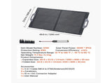 100W Foldable Solar Panel, 24% High-Efficiency Portable Monocrystalline Solar Panel Charger with MC4 V952-BXZDTYNB1100UD77V001Y3