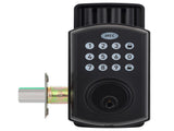 MEC Digital Motorised Smart Lock 50 User Codes Auto-Lock Backlit Keypad Matte Black MEC-MED50MB