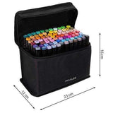 80-Pack Double-Sided MultiColor Marker Pens with Case V1237-ZY-506-0026