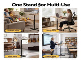 Artiss Floor Podium Stand 78-127CM Height Adjustable Portable Laptop Desk LPS-HY03-118-WD
