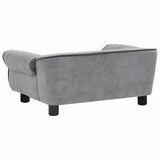 Dog Sofa Grey 72x45x30 Cm Plush 43_170951