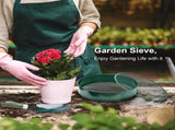 Garden sieve, soil sieve with interchangeable mesh sizes 3, 6, 9 and 12 mm, perfect garden tool for V1259-DP01-A-1737