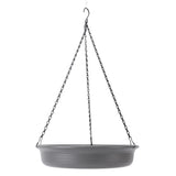 Hanging Bird Feeder with Hook Metal Chain Plastic Bird Bath Feeding Bowl Round Tray for Outdoor V1294-YM0901-3111240176211
