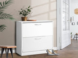 Artiss Shoe Rack Cabinet Adjustable Shelves 24 Pairs White Iris FURNI-SHOE-3D2-WH