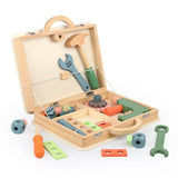 wooden toolbox, animal themed toy, building set, kids construction toy, fine motor skills, creative V1106-819-76755-MLT-13