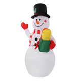 1.5m Inflatable Christmas Snowman Colorful Light Windproof Rope Automatic Blow Up Snowman for V1294-YM0706-3115230076114