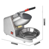 Upgraded Electric Ice Crusher Shaver Snow Cone Maker Commercial Machine2200r/m V201-W13654146