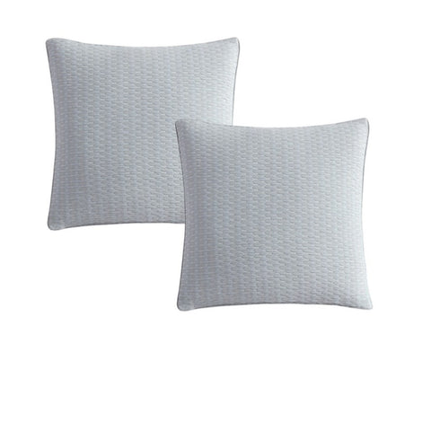 Platinum Collection Pair of Frankie Sage European Pillowcases 65 x 65cm V442-LED-PILLOWC-FRANKIE-SAGE-EU