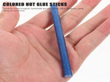130Pcs Colored Hot Melt Glue Sticks for DIY Paper Glass Plastic Fabric Wood V1370-AZ4-09715