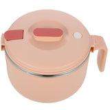 Insulated Pink Stainless Steel Noodle Bowl with Handle, Microwave Safe V1366-AZ2-W-20170