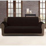 Custom Fit Sofa Cover Protector Two Seater Coffee V442-INT-COUCHC-PROTECTOR-2SEATER-CHOCOLATE