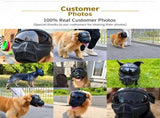 Protective Dog Goggles Full Face Mask with Breathable Muzzle for Medium to Large Dogs, Windproof V1341-ZY-DJ3SF8TE-BLACK