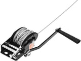 Hand Winch, 362.8 kg Pulling Capacity, Boat Trailer Winch Heavy Duty Rope Crank with 10 m Steel Wire V952-CYSDJP800BG0IYPD8V0