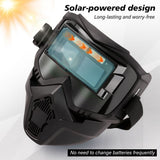 Auto Darkening Helmet, Breathable Grille, Solar Powered, Auto Dimming, for Professional V1366-AZ2-W-15470