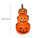 3.9FT Halloween Inflatables Pumpkin Outdoor Decorations LEDs Blow Up Inflatables 3 Inflatable V1294-YM0901-L6888US
