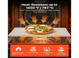 Pizza Stone, 508 x 355 mm Rectangular Cordierite Pizza Stone, Extra Large Baking-Stone with Aluminum V952-PSSJQSJX22140KPYQ001V0