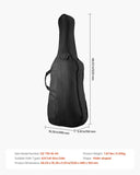 4/4 Full Size Cello Case, Nylon Waterproof, Lightweight Portable Travel Carrying Bag, with V952-DTQHTQXNLXH4SBV0V001V0