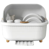 Dish Drying Box Multifunctional Space Saving Dish Drainer with Lid Cover for Kitchen Accessories V1294-YM0706-3118230174011