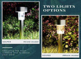 10 Pack Solar Garden Pathway Lights, Color Changing LED Stake Lights With Auto Dusk To Dawn Sensor, V1237-ZY-807-060