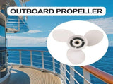 Propeller for 9.9Hp 15Hp 9 1/4 X10 Boat Aluminum Alloy 3 Blade 8 Spline Marine Engine Part V1366-AZ2-W-15752