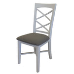 Daisy Dining Chair Set of 2 Solid Acacia Timber Wood Hampton Furniture - White V315-VO-HAMP-02-MKII-2PC-KIT