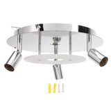 GU10 Household Ceiling Lamp 3 Heads Round Ceiling Lamp Modern Ceiling Light for Bedroom Living Room V1294-YM0714-3119210321411