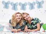 Large Bow Garland Banners for Coquette Birthday Party Decorations-Bow Themed Birthday Decor for Baby V1370-AZ4-11081