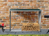 Wallaroo Wood Storage Shed Galvanized Steel - Green GSF-BSW-WSS-GN
